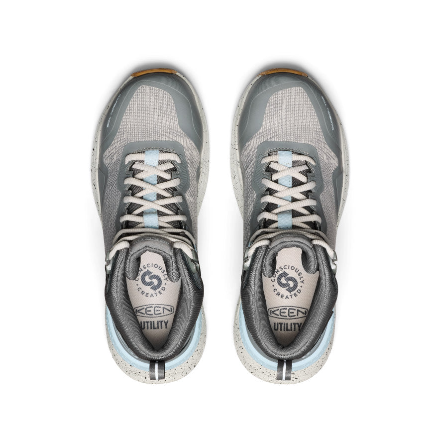 Women's Synchro Waterproof Work Boot (Carbon Toe) | Steel Grey/Gum