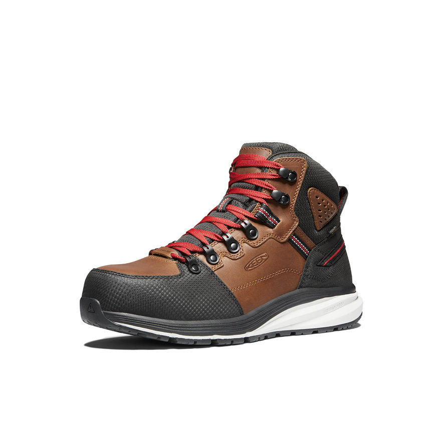 Men's Red Hook Waterproof Boot (Carbon Toe) | Tobacco/Black