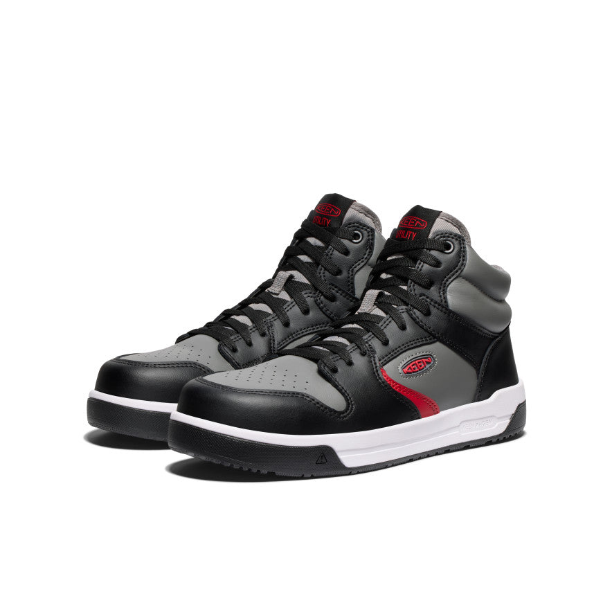 Men's Overton Mid Work Shoe (Carbon Toe) | Steel Grey/Black