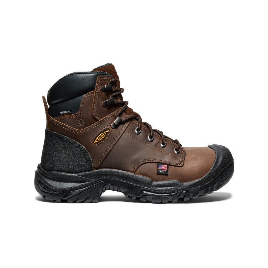Men's Mt Vernon II 6\" Waterproof Boot (Steel Toe) | Dark Earth/Black
