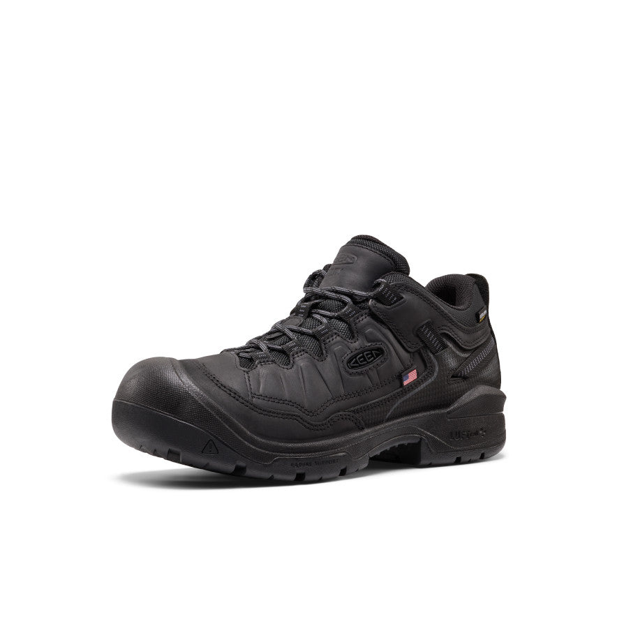 Men's Targhee IV Waterproof Work Shoe (Soft Toe) | Black/Black