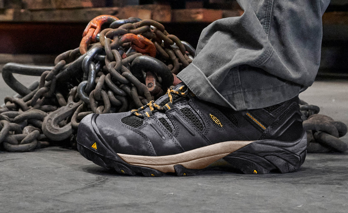Men's Lansing Mid Waterproof (Steel Toe) | Raven/Tawny Olive