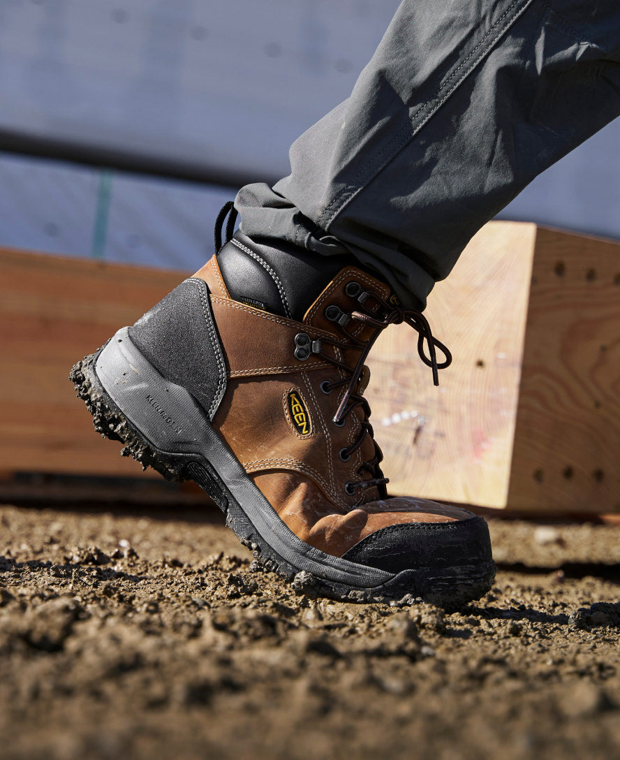 Men's Evanston 6\" Insulated Waterproof Boot (Carbon Toe) | Bison/Black