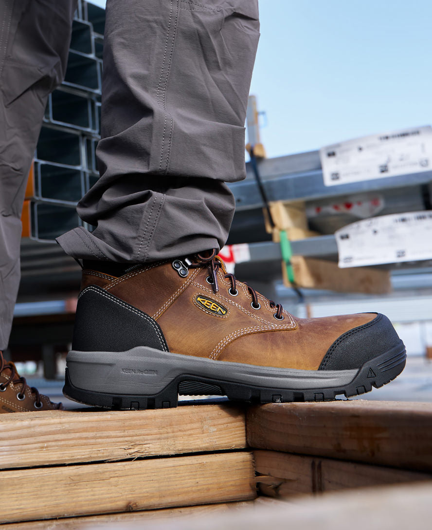 Men's Evanston 6\" Waterproof Boot (Soft Toe) | Bison/Black
