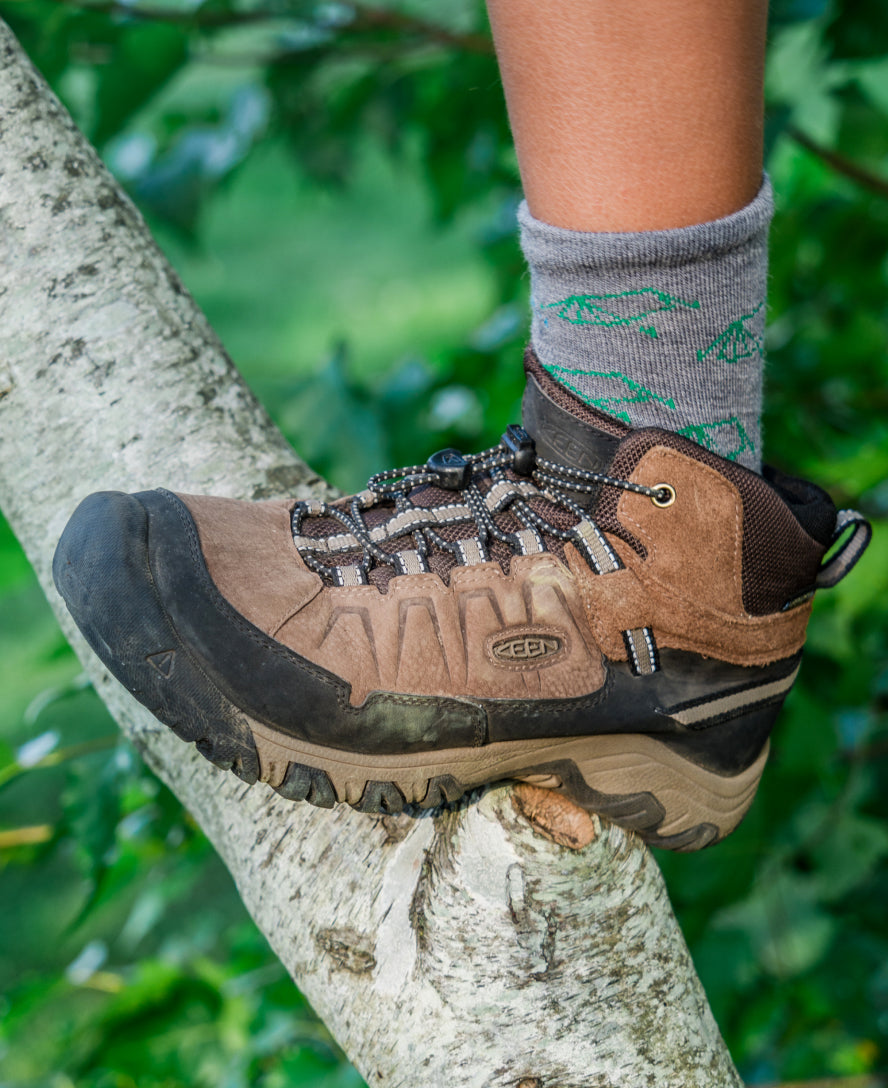 Little Kids' Targhee IV Waterproof Hiking Boot | Mediterranea/Flame Orange