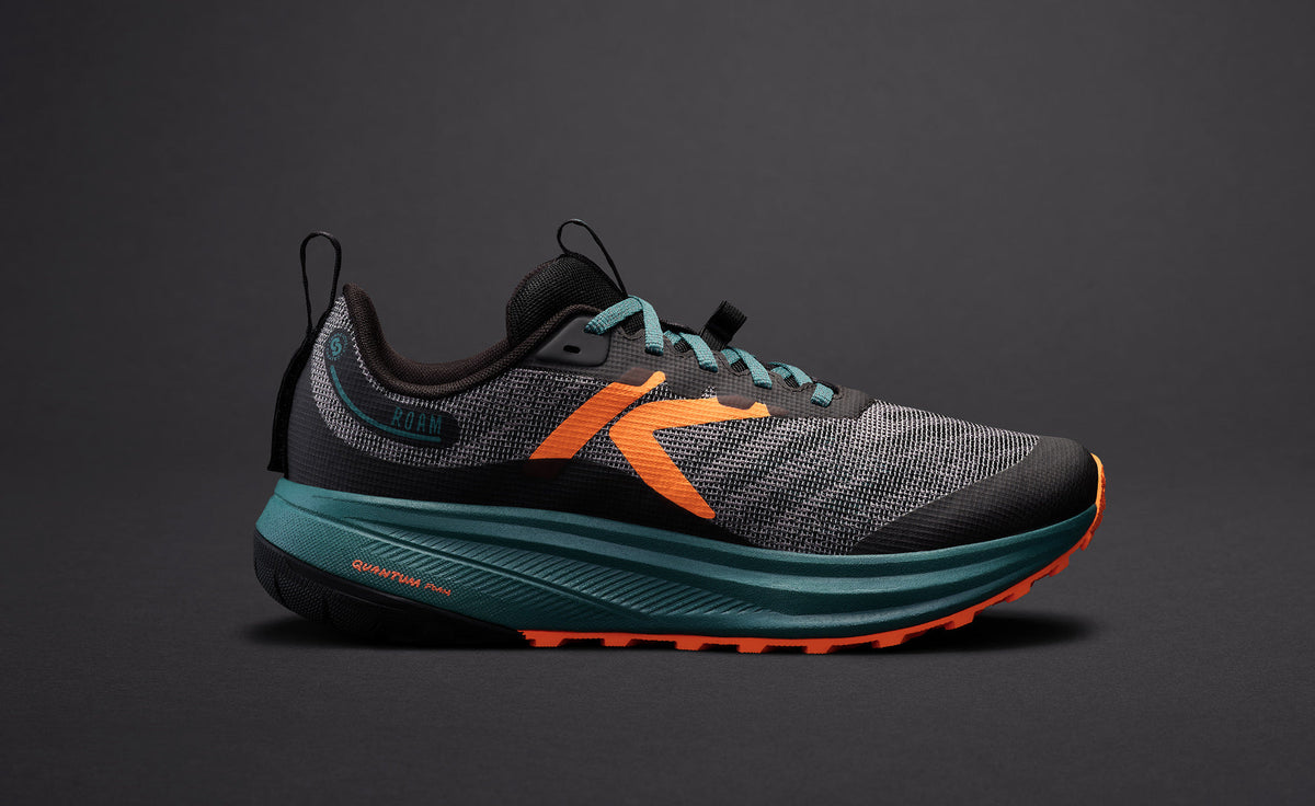 Men's Roam Trail Running Shoe | Black/Orange Peel