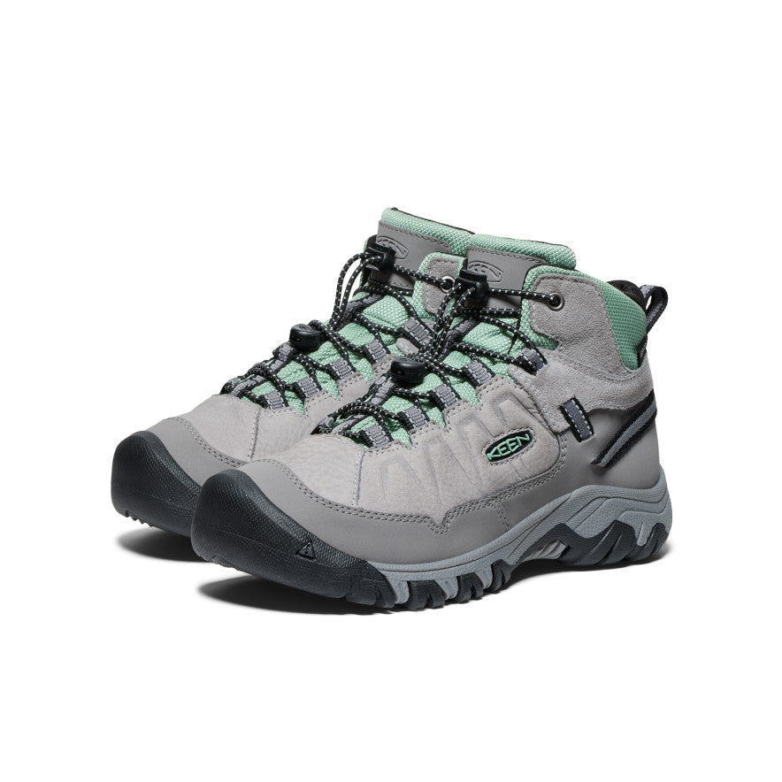 Big Kids' Targhee IV Waterproof Hiking Boot | Alloy/Granite Green