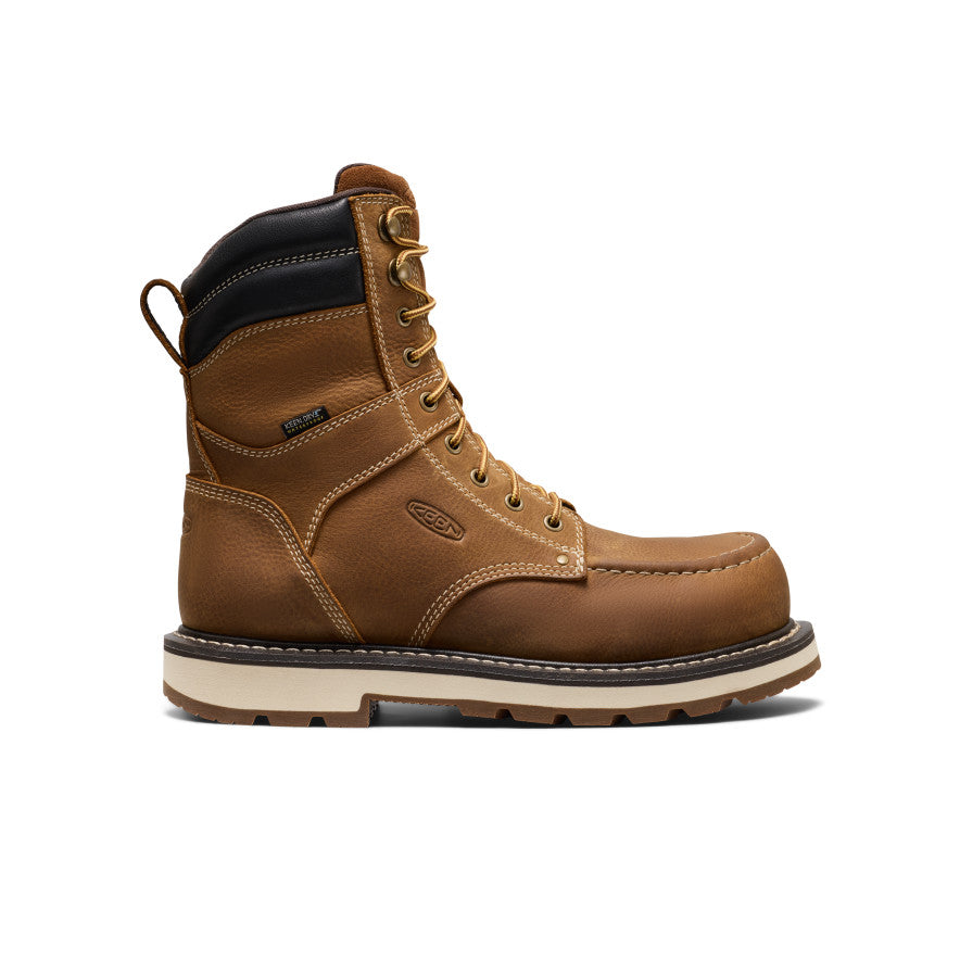 Men's Cincinnati 8\" Waterproof 90° Heel Boot (Carbon Toe) | Belgian/Sandshell