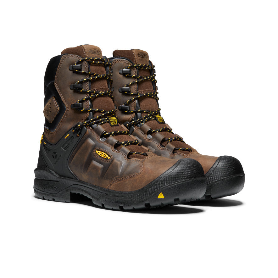 Men's Dover 8\" Waterproof Boot (Carbon Toe) | Dark Earth/Black