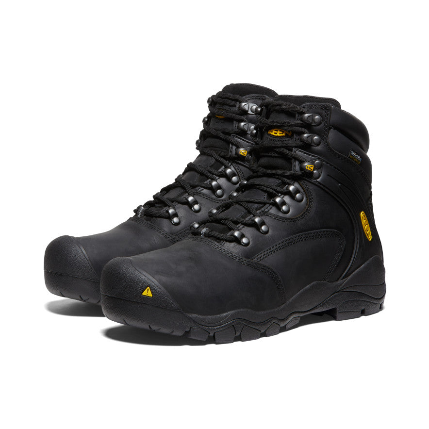 Men's Louisville 6\" Waterproof Boot (Steel Toe) | Black