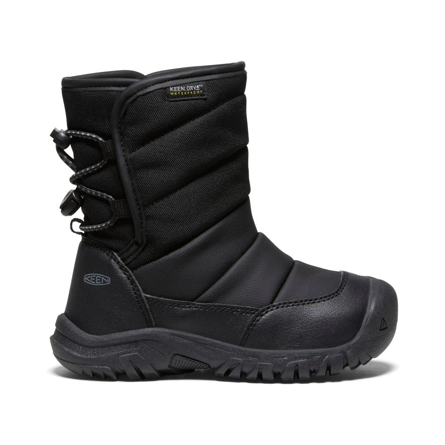 Little Kids' Puffrider Waterproof Winter Boot | Black/Steel Grey