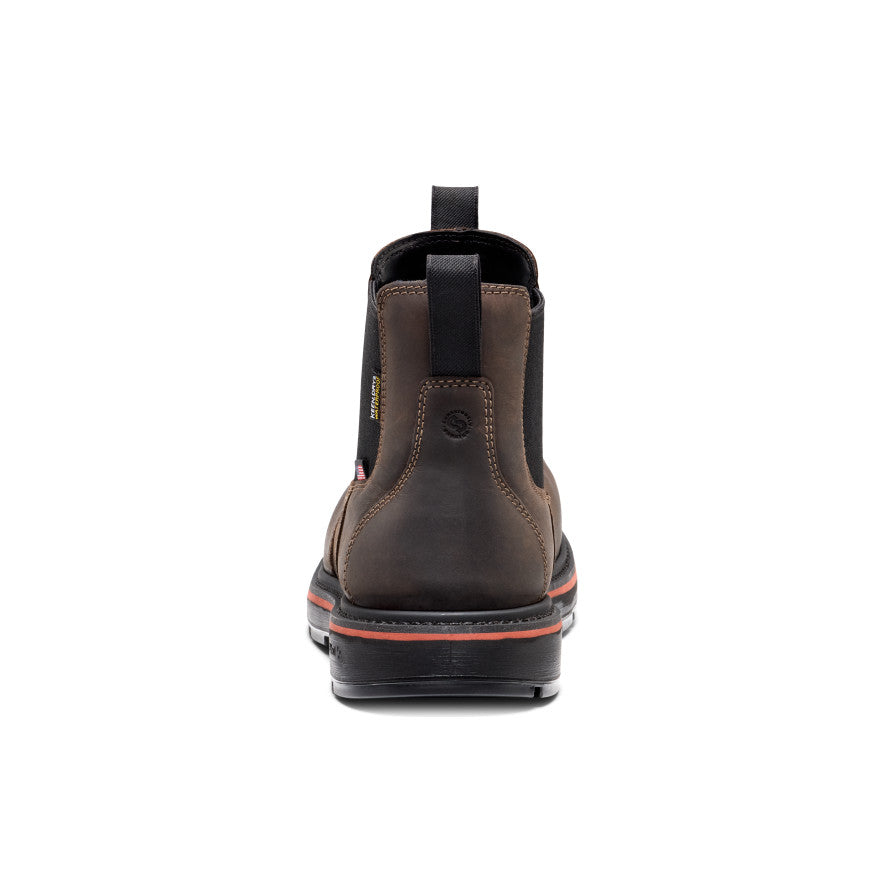 Men's Liberty Chelsea 90° Heel Waterproof Work Boot (Carbon Toe) | Coffee Bean/Black