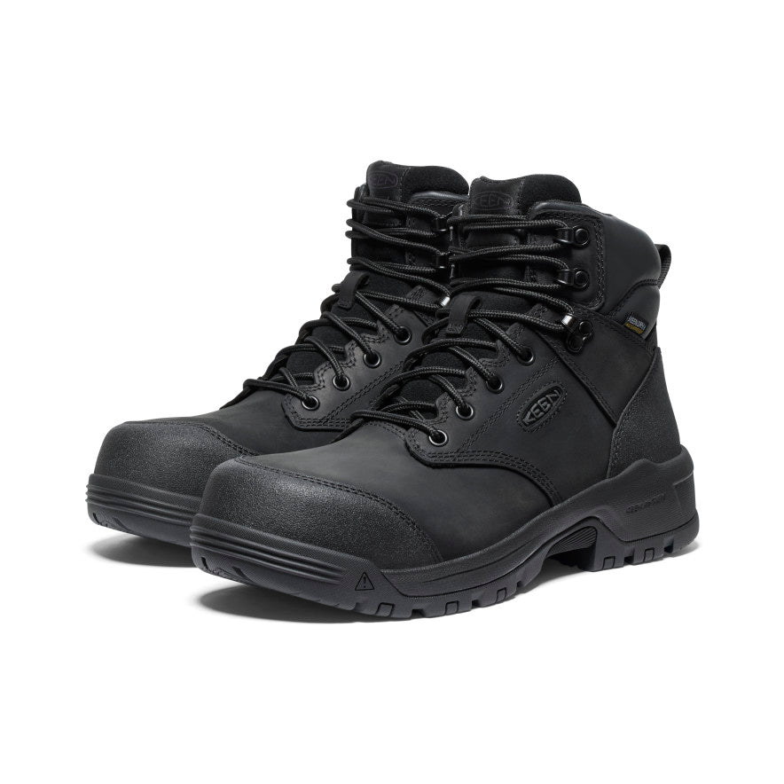 Men's Evanston 6\" Waterproof Boot (Carbon Toe) | Black/Black