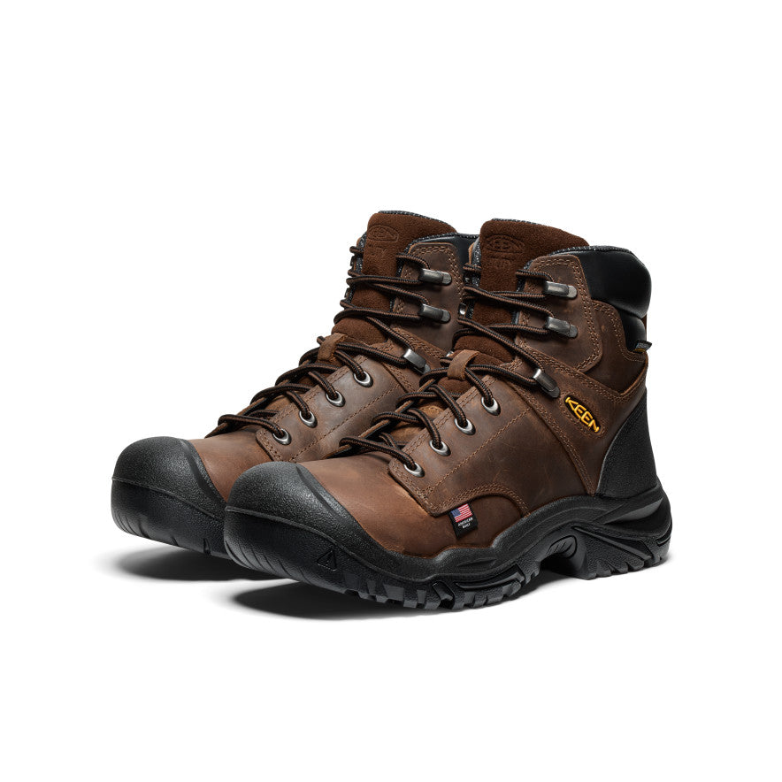 Men's Mt Vernon II 6\" Waterproof Boot (Steel Toe) | Dark Earth/Black