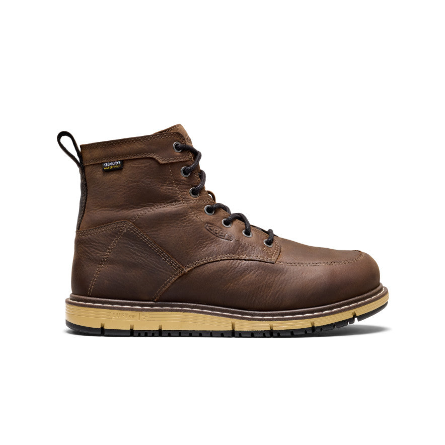 Men's San Jose 6\" Waterproof Boot (Aluminum Toe) | Cascade Brown/Black