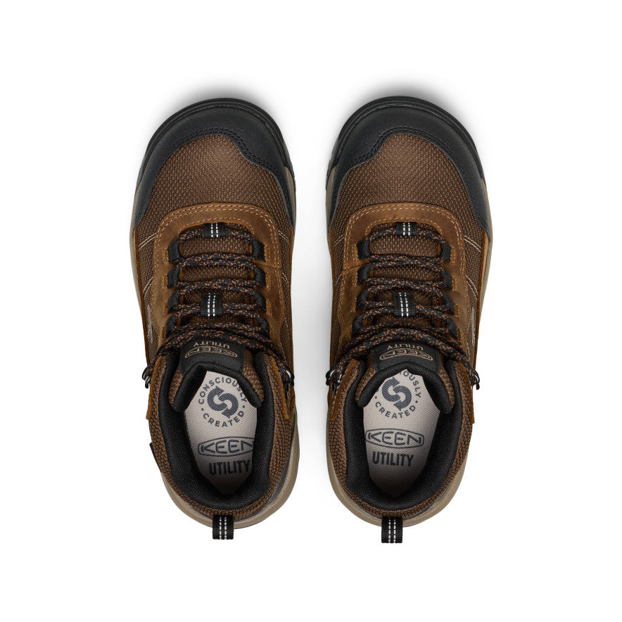 Women's Skokie Waterproof Work Boot (Soft Toe) | Bison/Black