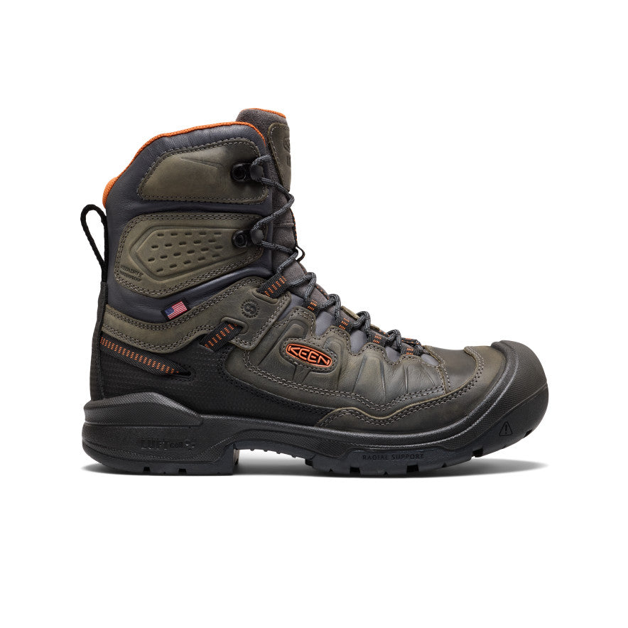 Men's Targhee IV 8\" Waterproof Work Boot (Carbon Toe) | Magnet/Black