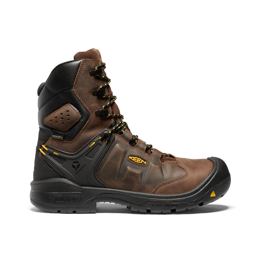 Men's Dover 8\" Waterproof Boot (Carbon Toe) | Dark Earth/Black
