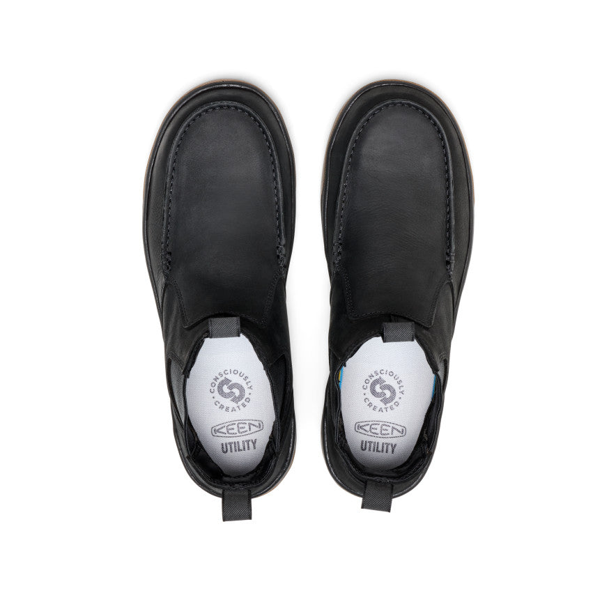 Men's Gibson Chelsea Work Boot (Carbon Toe) | Black/Gum