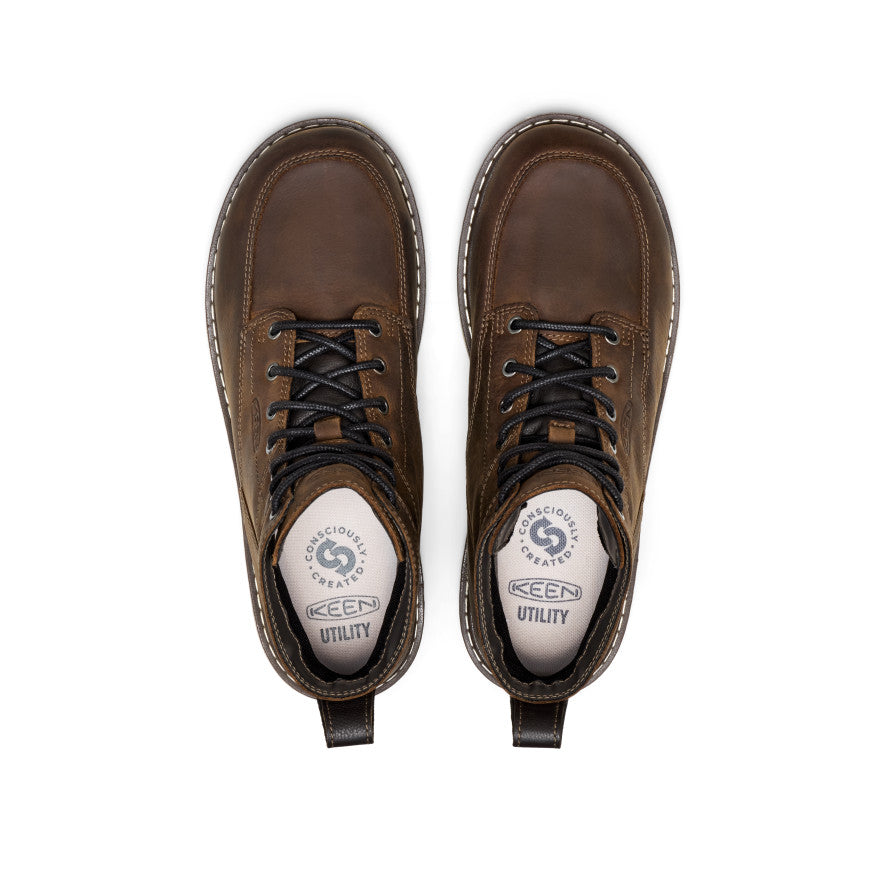 Men's San Jose 6\" Waterproof Boot (Aluminum Toe) | Cascade Brown/Black
