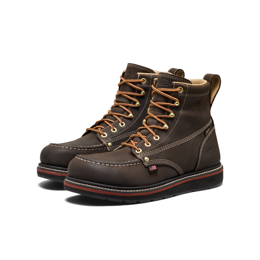 Men's Liberty 6\" Waterproof Boot (Carbon Toe) | Coffee Bean/Black
