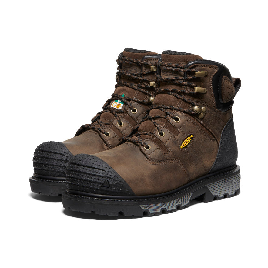Men's CSA Camden 6\" Waterproof Boot (Carbon Toe) | Dark Earth/Black