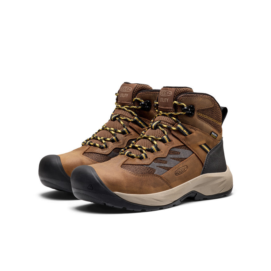 Men's Highframe Waterproof Work Boot (Steel Toe) | Dark Earth/Black