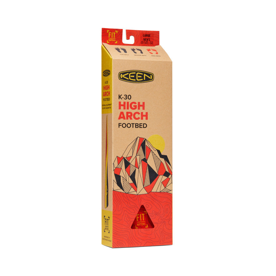 Men's Outdoor K-30 High Arch Insole | Red