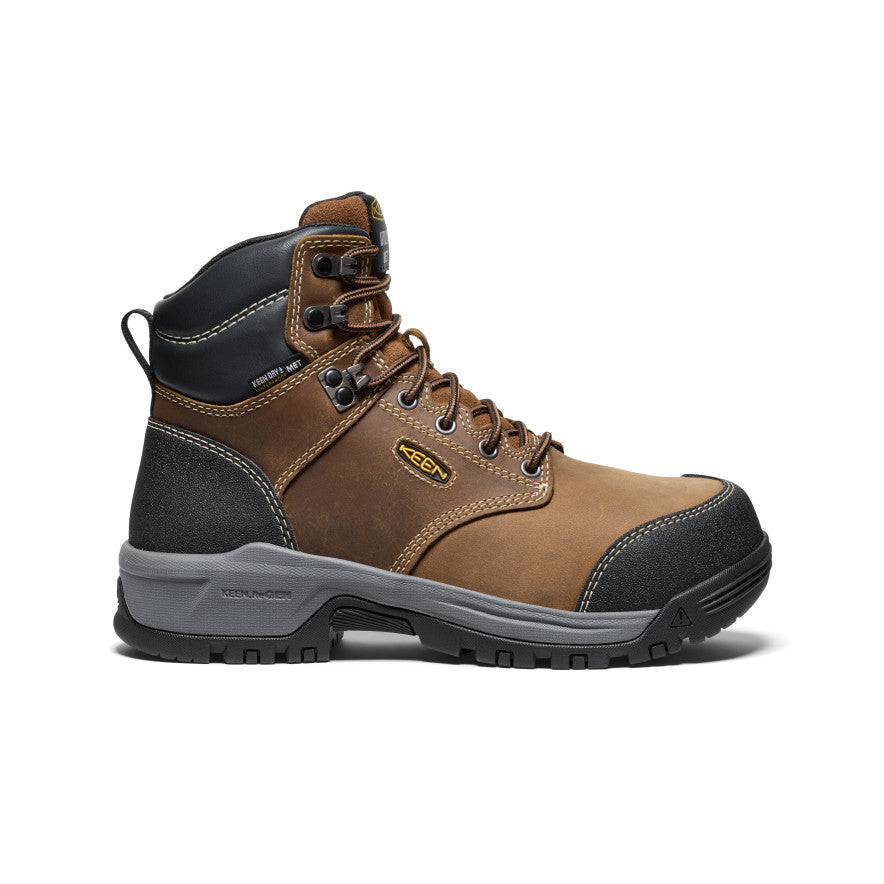 Women's Evanston 6\" Waterproof Boot INT MET (Carbon Toe) | Bison/Black