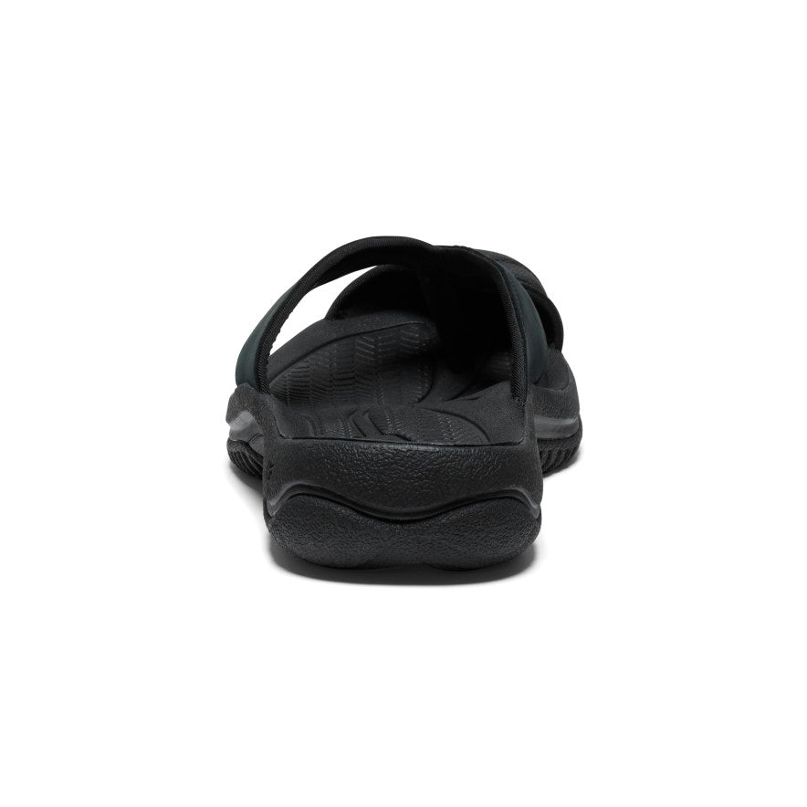 Men's Waimea Leather Flip-Flop | Black/Black