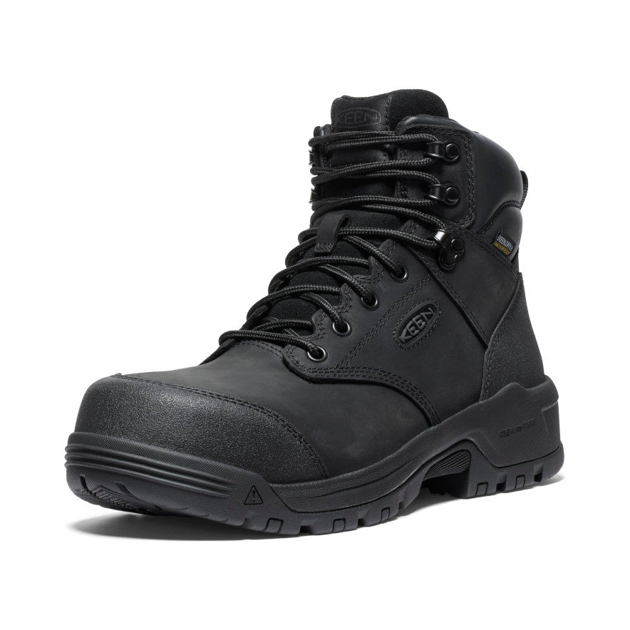 Men's Evanston 6\" Waterproof Boot (Carbon Toe) | Black/Black