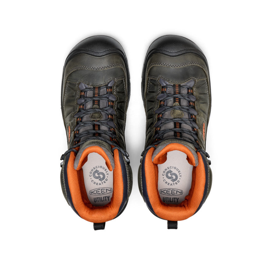Men's Targhee IV 8\" Waterproof Work Boot (Carbon Toe) | Magnet/Black