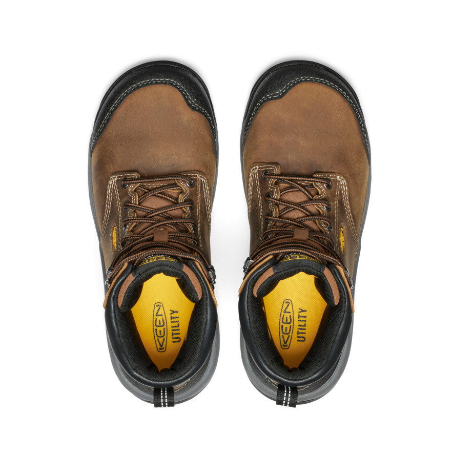 Women's Evanston 6\" Waterproof Boot (Carbon Toe) | Bison/Black
