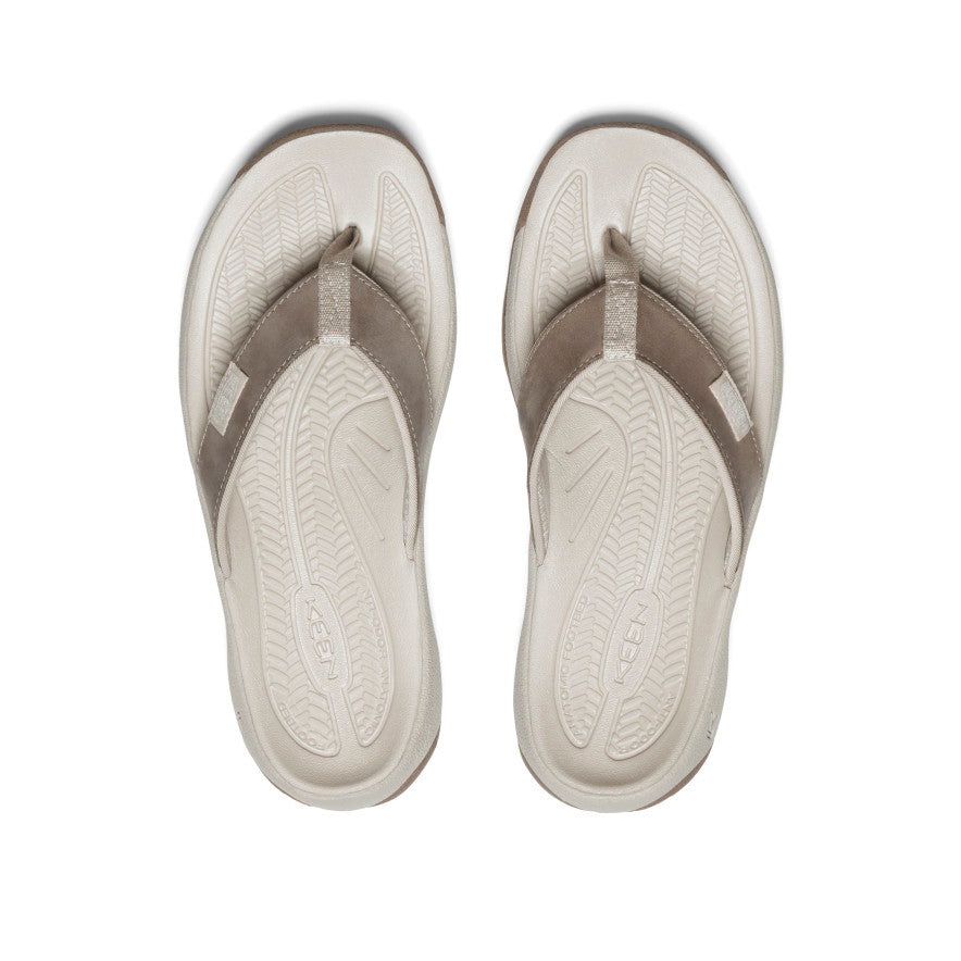 Women's Kona Leather Flip-Flop | Brindle/Silver Birch