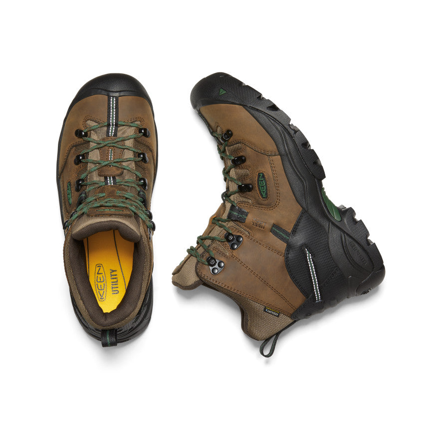 Men's Pittsburgh Energy 6\" Waterproof Boot (Soft Toe) | Cascade Brown/Greener Pastures
