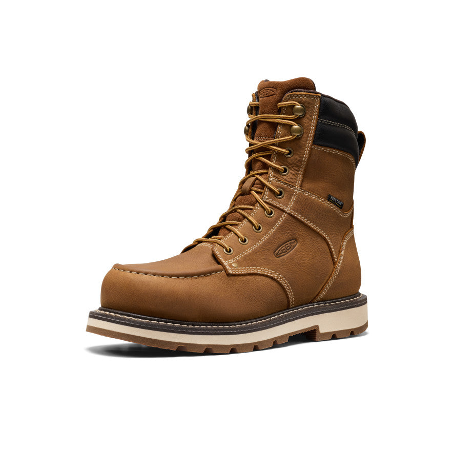 Men's Cincinnati 8\" Waterproof 90° Heel Boot (Carbon Toe) | Belgian/Sandshell