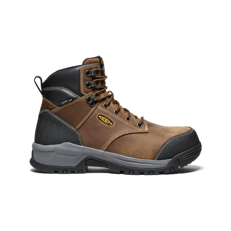 Men's Evanston 6\" Waterproof Boot INT MET (Carbon Toe) | Bison/Black