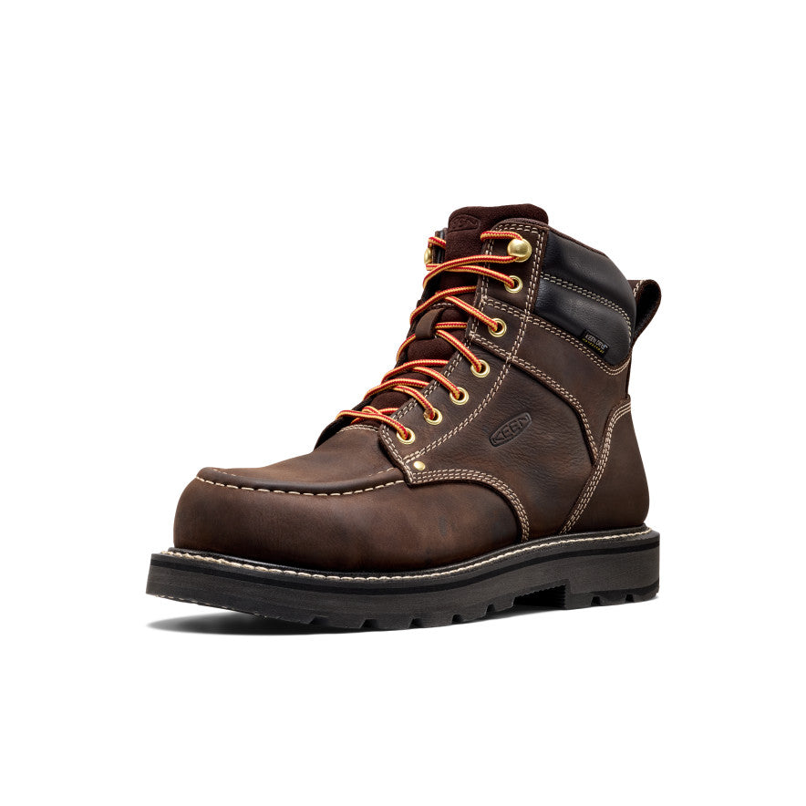 Men's Cincinnati 6\" Waterproof 90° Heel Boot (Carbon Toe) | Coffee Bean/Black