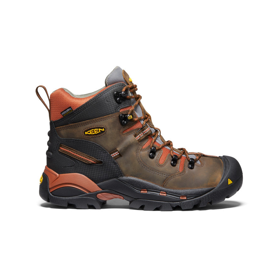Men's Pittsburgh 6\" Waterproof Boot (Soft Toe) | Cascade Brown/Bombay Brown
