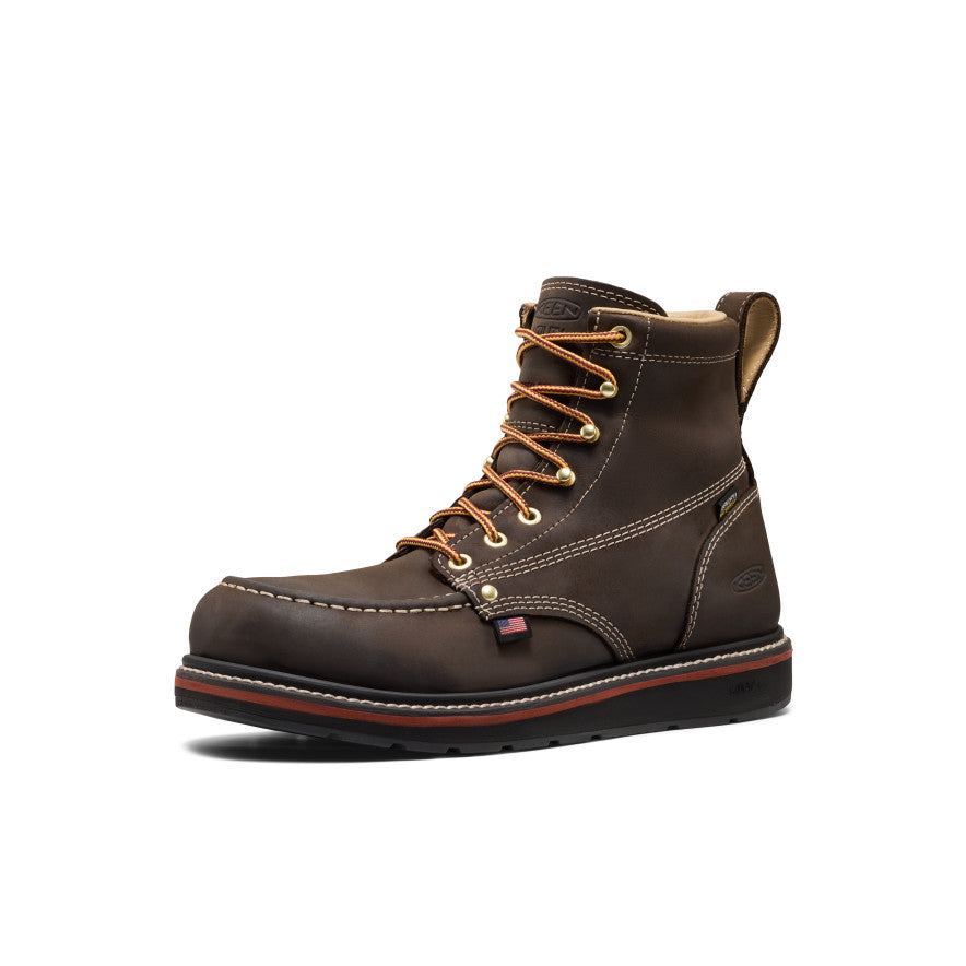 Men's Liberty 6\" Waterproof Boot (Carbon Toe) | Coffee Bean/Black