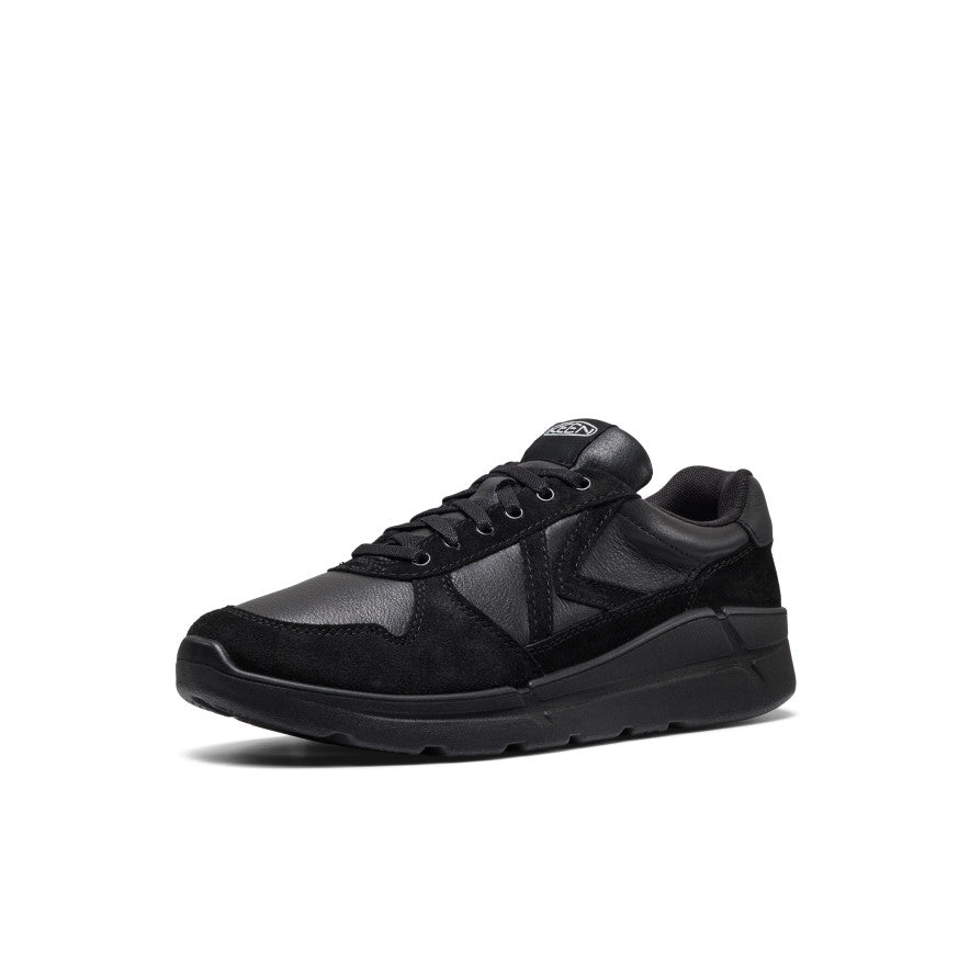 Men's KM2 Leather Jogger | Black/Black